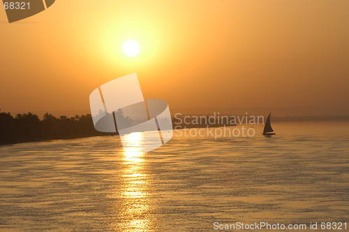 Image of Sailing sunset in Egypt