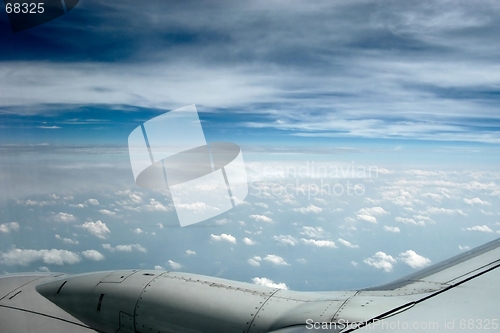 Image of Blue foggy sky