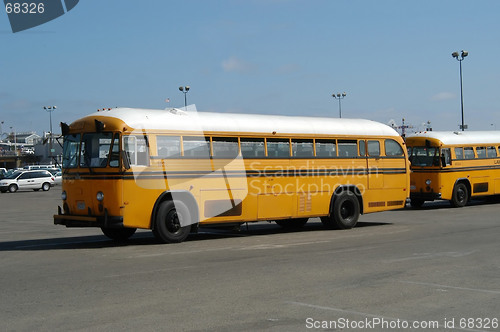 Image of School-buses in Venice beach, California