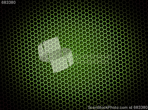 Image of Honeycomb Background Green