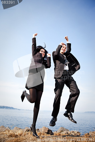 Image of Happy business people