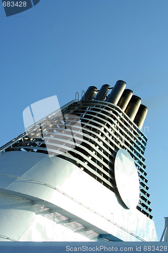 Image of cruise ship smoke stack