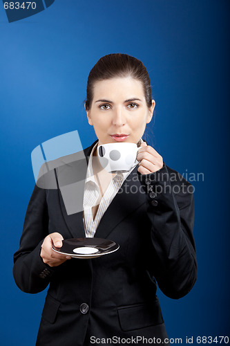 Image of Drinking a coffee