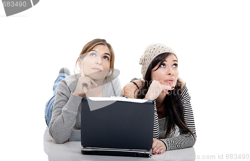 Image of Working with a Laptop