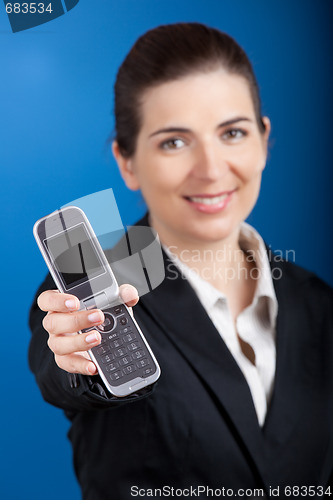Image of Happy businesswoman