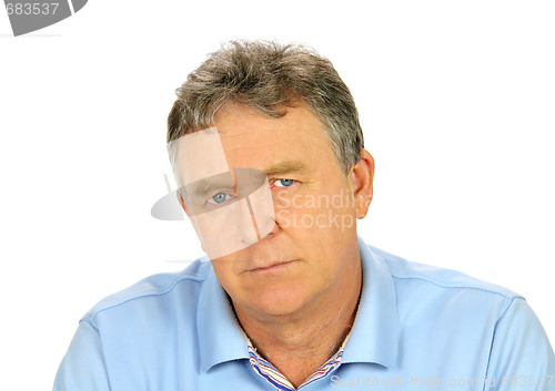 Image of Brooding Middle Aged Man