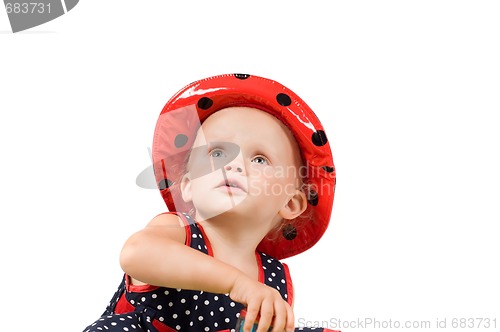 Image of Little girl in studio