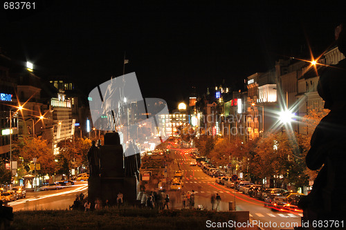 Image of Prague in the night