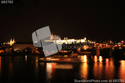 Image of Prague in the night