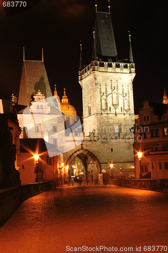 Image of Prague in the night