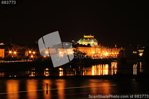 Image of Prague in the night