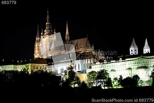 Image of Prague in the night