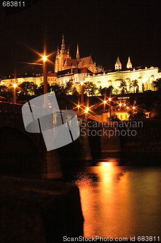 Image of Prague in the night