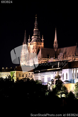 Image of Prague in the night