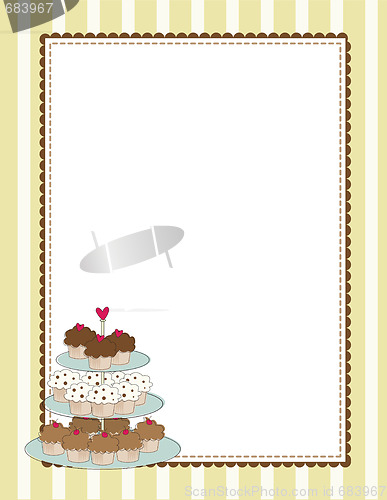 Image of Cupcake Border Yellow