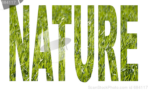 Image of Nature arial font