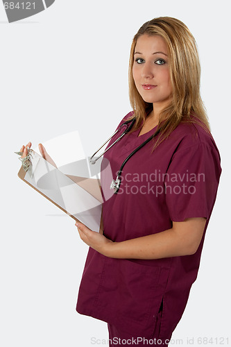 Image of Nurse with clipboard