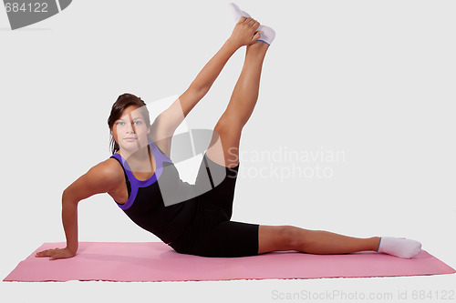 Image of Girl doing yoga