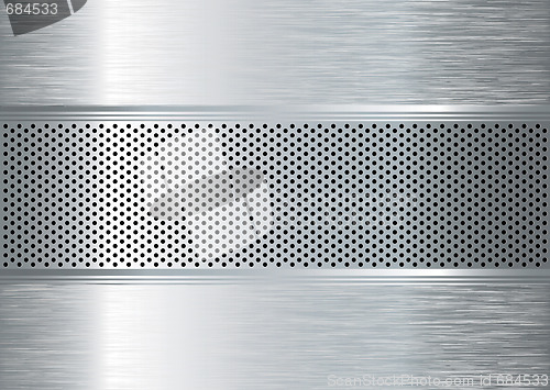 Image of gratted metal brushed