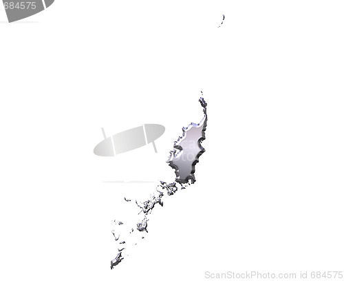 Image of Palau 3D Silver Map
