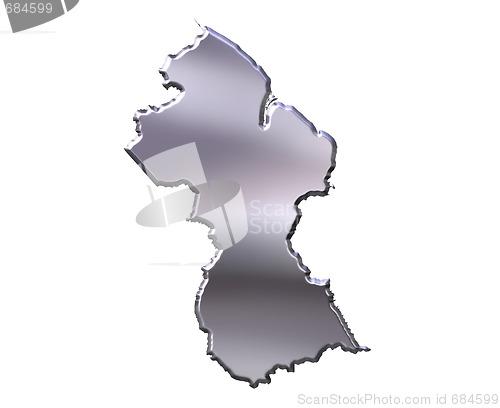 Image of Guyana 3D Silver Map