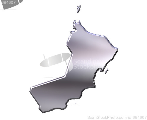 Image of Oman 3D Silver Map