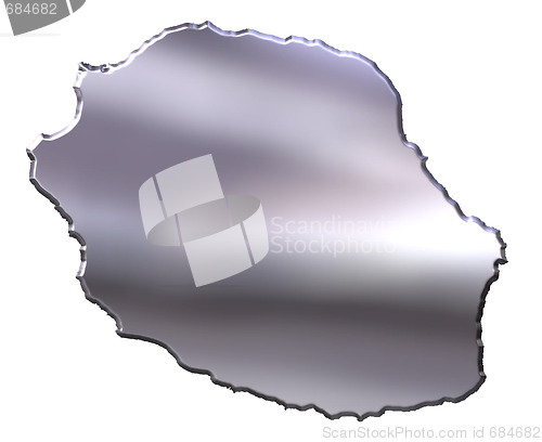 Image of Reunion 3D Silver Map