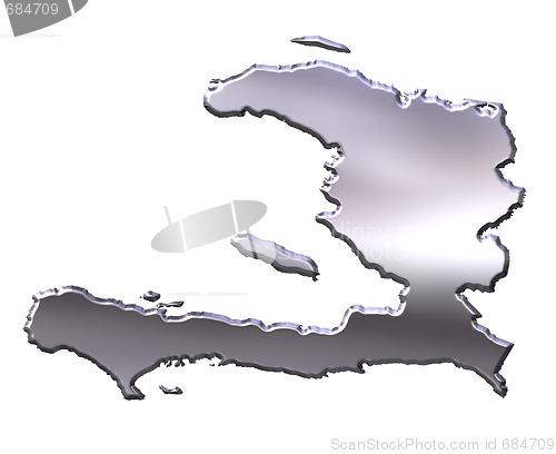 Image of Haiti 3D Silver Map