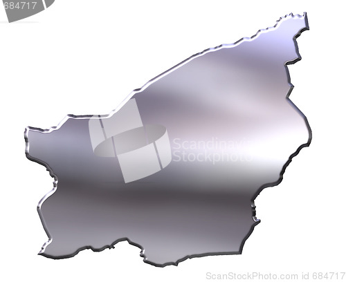 Image of San Marino 3D Silver Map