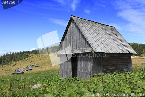 Image of Traditional wooden Romanian house