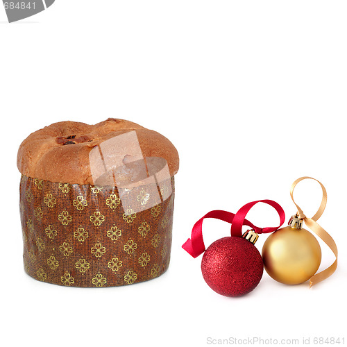 Image of Christmas Cake and Baubles