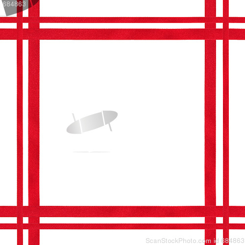 Image of Red Ribbon Border