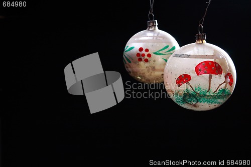 Image of vintage christmas balls