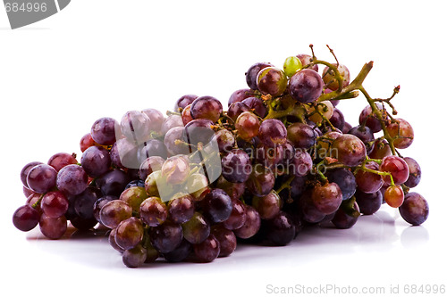 Image of Grapes isolated on white background