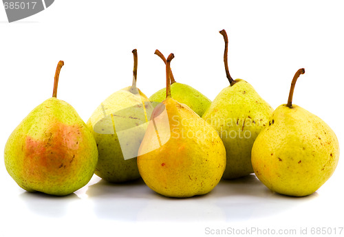 Image of Pears isolated on white background