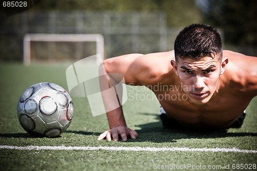 Image of Hispanic soccer or football player