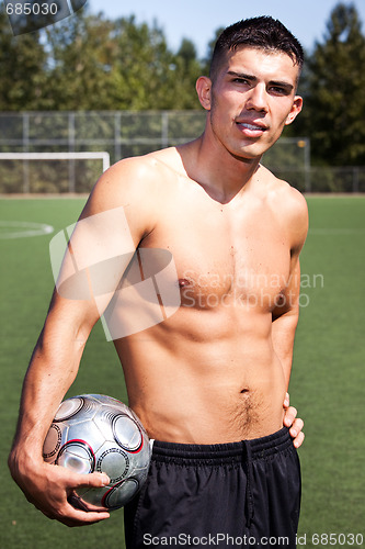 Image of Hispanic soccer or football player