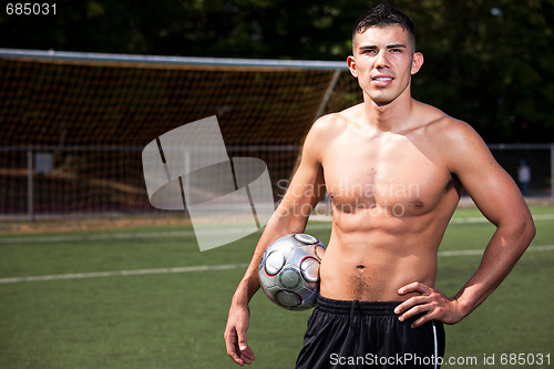 Image of Hispanic soccer or football player