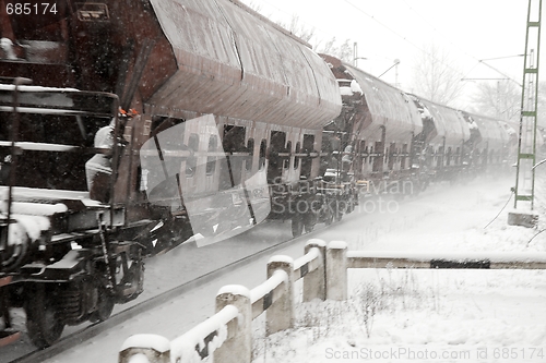 Image of Train snow