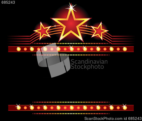 Image of Stars over copyspace