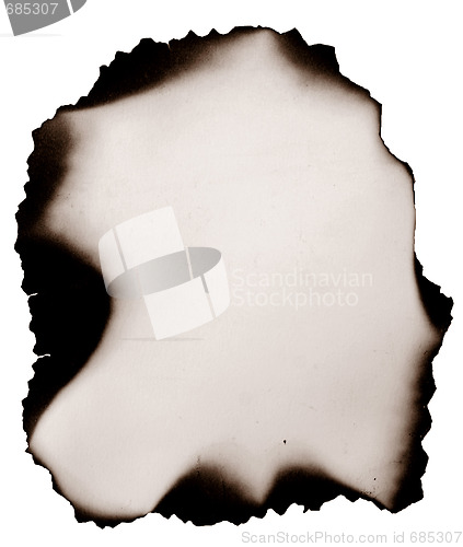 Image of old burnt paper