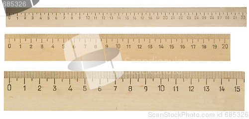 Image of wooden rulers