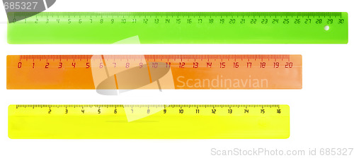 Image of plastic rulers