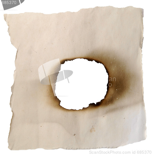 Image of burnt hole