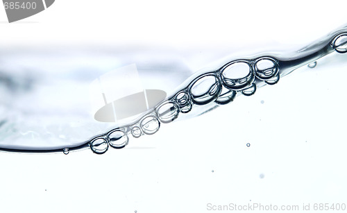 Image of wave and bubbles