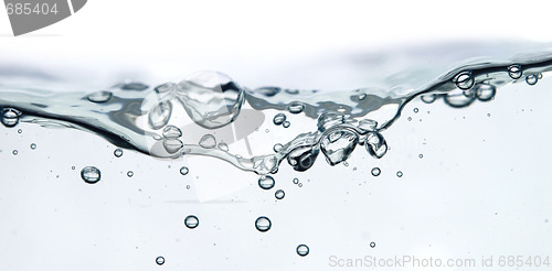 Image of wave and bubbles