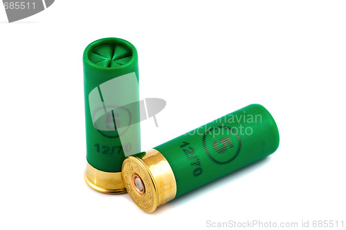 Image of Two hunting cartridges for shotgun 12 caliber