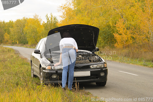 Image of broken car