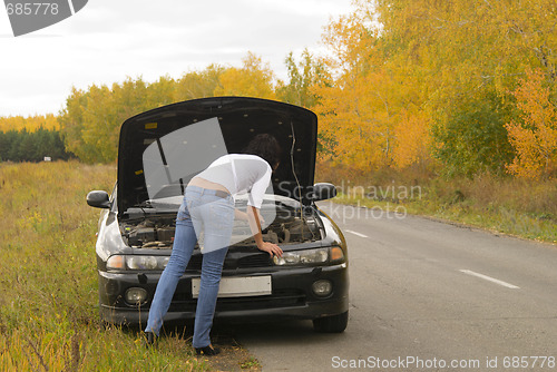 Image of broken car
