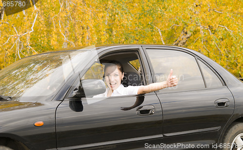 Image of happy driver